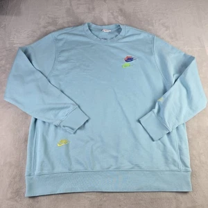 Nike Essentials French Terry Pullover Rundhalspullover hellblau Gr. 2XL DR9153 - Bild 1 von 9
