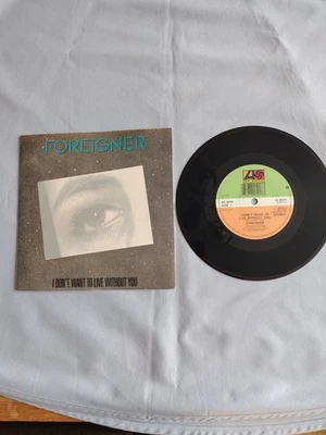 FOREIGNER "I DON'T WANT TO LIVE" 1987 7" VINYL SINGLE IN A PICTURE SLEEVE - Image 1 of 4