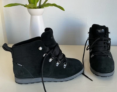 The North Face Kids Jr Ballard Waterproof Suede Ankle Boots NF0A2T5Y Black Sz 5 - Image 1 of 4