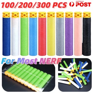 300PCS Darts Hollow Out Head EVA Soft Foam Refill Bullets Kids Shooter Gun Toy - Picture 1 of 23