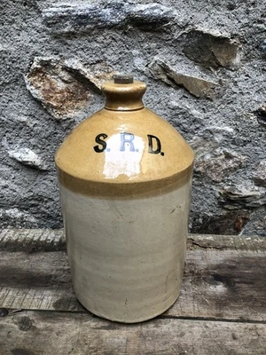 Ancienne Bouteille SRD en Grès - cruche pot jarre - Photo 1/4