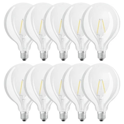 10 x Osram LED Parathom Filament G125 Globe 2,5W = 25W E27 klar warmweiß 2700K - Bild 1 von 4