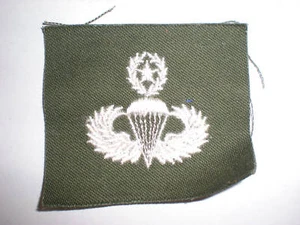 INSIGNIA DE MAESTRO PARACAIDISTA DEL EJÉRCITO DE LOS ESTADOS UNIDOS DE 1960 - A TODO COLOR, BLANCO EN SARGA O.D. - Imagen 1 de 1