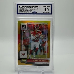 PATRICK MAHOMES II 2022 Donruss Press Proof Premium Gold #275 CCG 10 Gem Mint - Picture 1 of 3