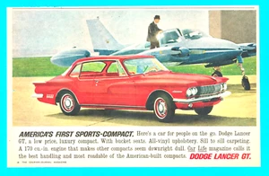 1962 Dodge Lancer GT Sportwagen DRUCKANZEIGE Kompakt rot Auto Automobile - Bild 1 von 3