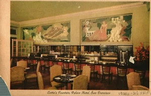 Antique Palace Hotel, San Francisco, Lotta's Fountain, RPPC Real Photo Postcard - Picture 1 of 2