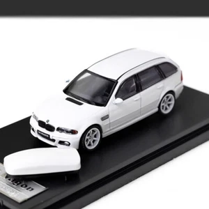 Vagón BMW E46 M3 escala 1/64 blanco diecast modelo de coche colección de juguetes - Imagen 1 de 5