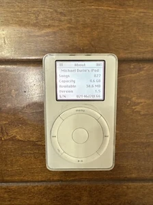 Apple iPod Classic 1st Generation-M8541  5GB -Great Condition/ WORKS w/ Extras - Picture 1 of 16