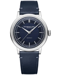 Nuevo reloj para hombre Raymond Weil Millesime automático esfera azul 2925-STC-50001 - Imagen 1 de 1