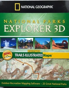 National Geographic Great Smoky Mountains Park Trails Explorer 3D CD-ROM PC Mac - Picture 1 of 5