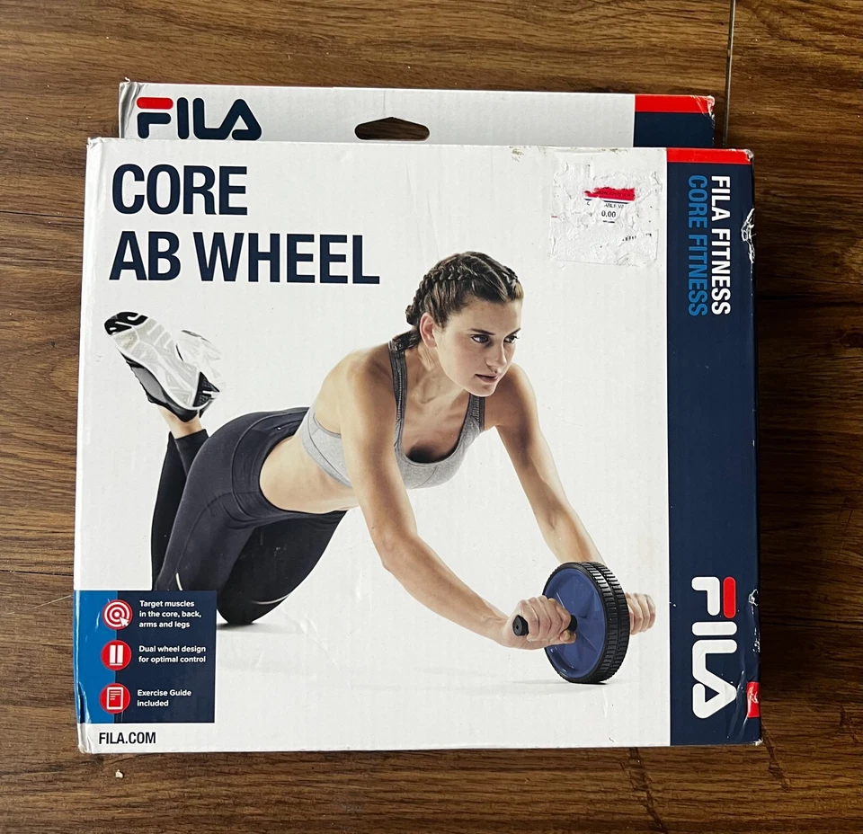 Wheel Fila AB Wheel Fitness Home Gym Exercise Equipment Core Back Workout - Image 1 of 3