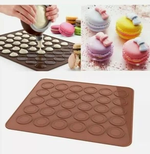Silicone Macaron Mat Tray 48 Circles French Macaroon Mold Oven Baking Tool Mould - Picture 1 of 5
