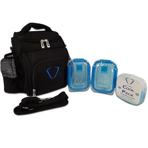 Undeniable ACTIVE LIFESTYLE Lunch Bag for Men & Women - 3 Meal Storage - Black - Picture 1 of 9