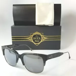 NUEVAS GAFAS DE SOL DITA TRAVELLER BLACK GREY 19014 C GRY SLV 55 TITANIUM RX READY - Imagen 1 de 9