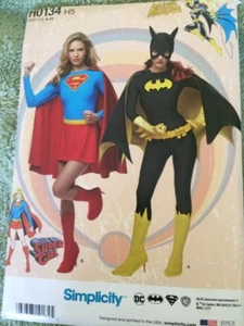 Simplicity Muster DC Comics Wonder Woman Supergirl # H0134 ungeschnitten Gr. 6-14 Misses - Bild 1 von 9