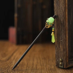 Retro Chinese Style Wooden Flower Hair Chopsticks Hair Stick Hairpin Chignon Pin - Picture 1 of 44
