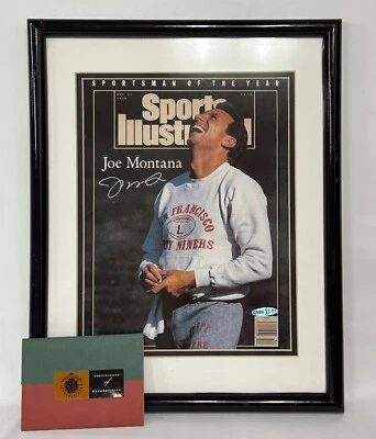Joe Montana 49ers Autographed Sports Illustrated Cover Upper Deck COA 1990 - Image 1 of 4