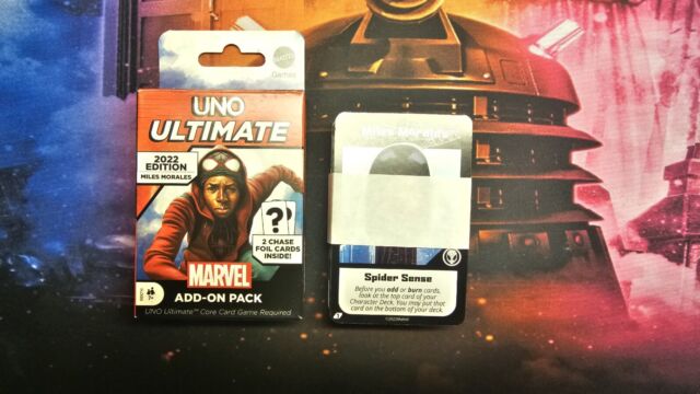 UNO Ultimate Marvel Add-On Pack with Collectible Ghost-Spider Deck