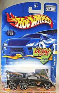 2002 Hot Wheels Mainline/Collector #128 TOW JAM Black w/Chrome 3 Spoke Wheels - Picture 1 of 5