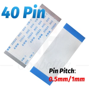 5cm to 30cm Length, 40Pin FPC FFC Flat Flexible Ribbon Cable 0.5mm/1.0mm Pitch12 - Picture 1 of 8
