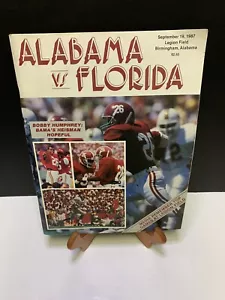 Alabama vs Florida 9/19/87 football game program - rare - Picture 1 of 4