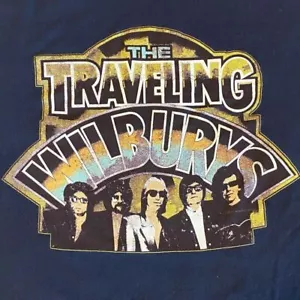 The Traveling Wilburys Band Country Music Navy T-Shirt Gift Fans NG2718 - Picture 1 of 2