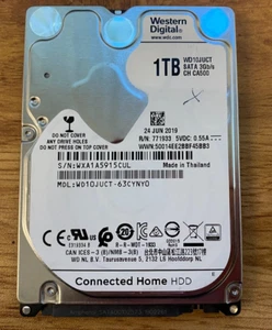 WD 1TB/1000GB 2.5" SATA HARD DRIVE DISK HDD WD10JUCT-63CYNY0 CH CA500 *AS IS* - Picture 1 of 5