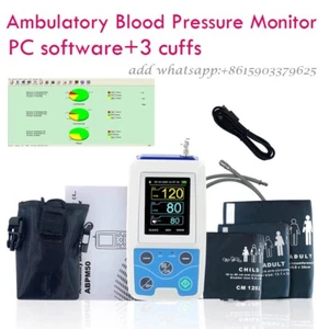 24Hours NIBP Monitor Ambulatory Blood Pressure Monitor Holter,PC software,3 cuff - Picture 1 of 12
