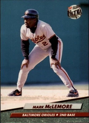1992 Ultra Baltimore Orioles Baseball Card #304 Mark McLemore - Image 1 of 2