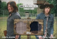 The Walking Dead Evolution, Daryl Dixon / Carl Grimes Dual Relic Card #10/50