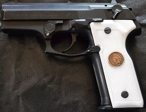 Beretta Stoeger 8000,8040,8357 pistol grips pearl plastic+indian pennies - Picture 1 of 4