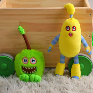 33cm My Singing Monsters Furcorn Plush Doll Green Little Monster Stuffed Doll