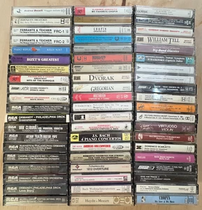 Lot of 60 Classical Music Cassette Tapes Opera Tchaikovsky Chopin Bach - Picture 1 of 6