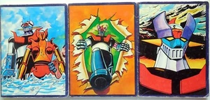 LOTTO SET 3 QUADERNO NOTE BOOK MAZINGA Z TOEI ANIMATION RAI 1979 auguri mondador - Picture 1 of 4