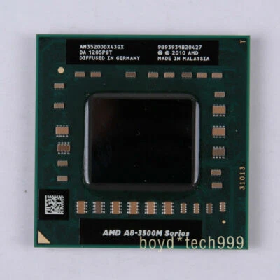 AMD A8-Series A8-3520M Processor 1.6GHz/2500 (AM3520DDX43GX) Socket FS1 CPU - Image 1 of 2
