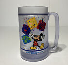 Walt Disney World "4 Parks" LG  Plastic freezer mug by thermal -serv. Hight 6"
