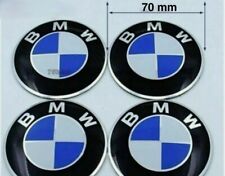 4 Logo Autocollant pour BMW Aluminium de 70 mm centre de roue Cache Moyeu jante 