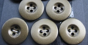 20mm Medium Nice Bronze Metal Heavy Four Hole Concave Sewing Buttons Set 5 - Picture 1 of 4
