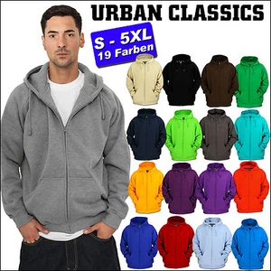 URBAN CLASSICS BLANK ZIP HOODY JACKE 19 FARBEN | S-5XL - Bild 1 von 13