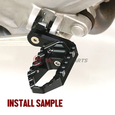 黑色 1.5 英寸扩展前巡航脚钉适用于 848 /R/EVO 08 09 10 11 12 13 — 第 1/4 张图片