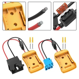 Battery Adapter for Dewalt 20V Converter with Wire Harness Connector 12AWG Wire - Picture 1 of 36