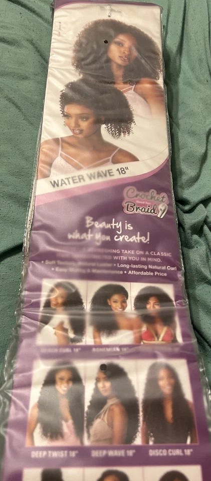 SENSATIONNEL LULUTRESS SYNTHETIC CROCHET BRAID - WATER WAVE 18" 0096