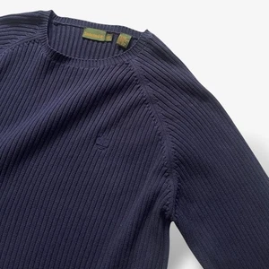 Retro Timberland Jumper Size XXL Navy Workwear Outdoor Utility 100% Cotton - Picture 1 of 8