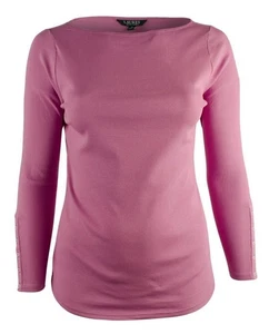 Customer Return Lauren Ralph Lauren Women's Plus Size Boatneck Jersey Top-H-3X - Picture 1 of 4