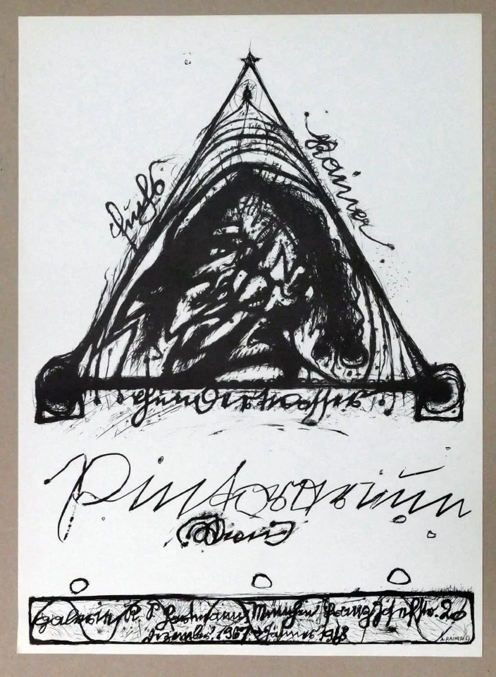 Arnulf RAINER, Pintorarium 1967 - Lithographie - Bild 1 von 1