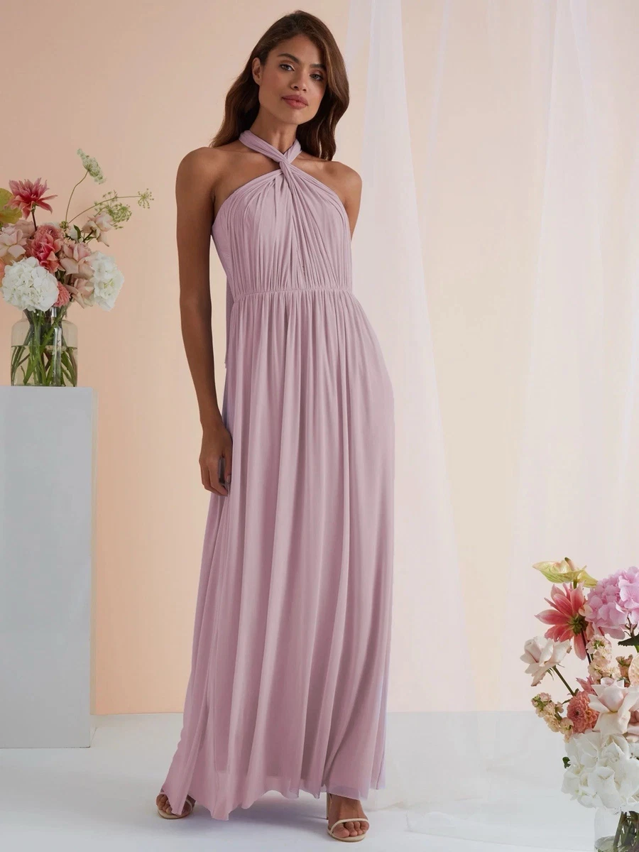 PROMLINK Women's Beaded Chiffon Bridesmaid Dress - Long Sleeveless Gown, Lilac, Size 8 - View #11