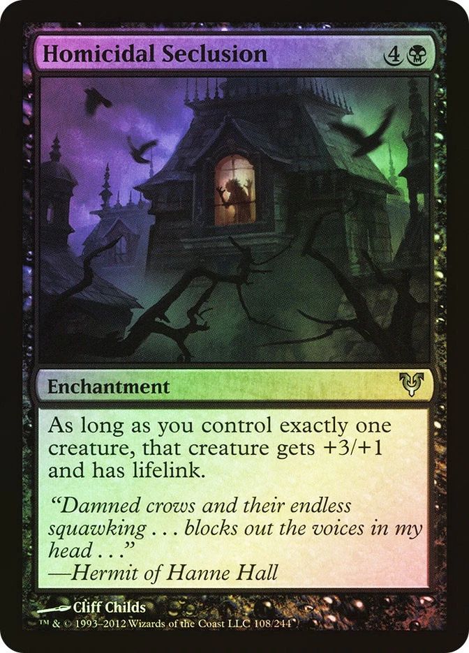 MTG FOIL Homicidal Seclusion  - Avacyn Restored #108 - Image 1 of 1