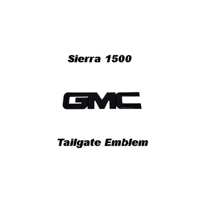 00-13 GMC Sierra 1500 Billet Aluminio Puerta Trasera Repuesto Emblema - Negro Foto 1 de 3