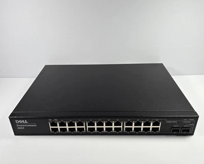 Dell PowerConnect 2824 Switch M521M 24 Port Fully Managed Switch  - Image 1 of 4