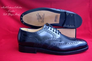 Heinrich Dinkelacker UK 10 Pferdeleder Shell Cordovan London schwarz NEU OVP - Picture 1 of 16